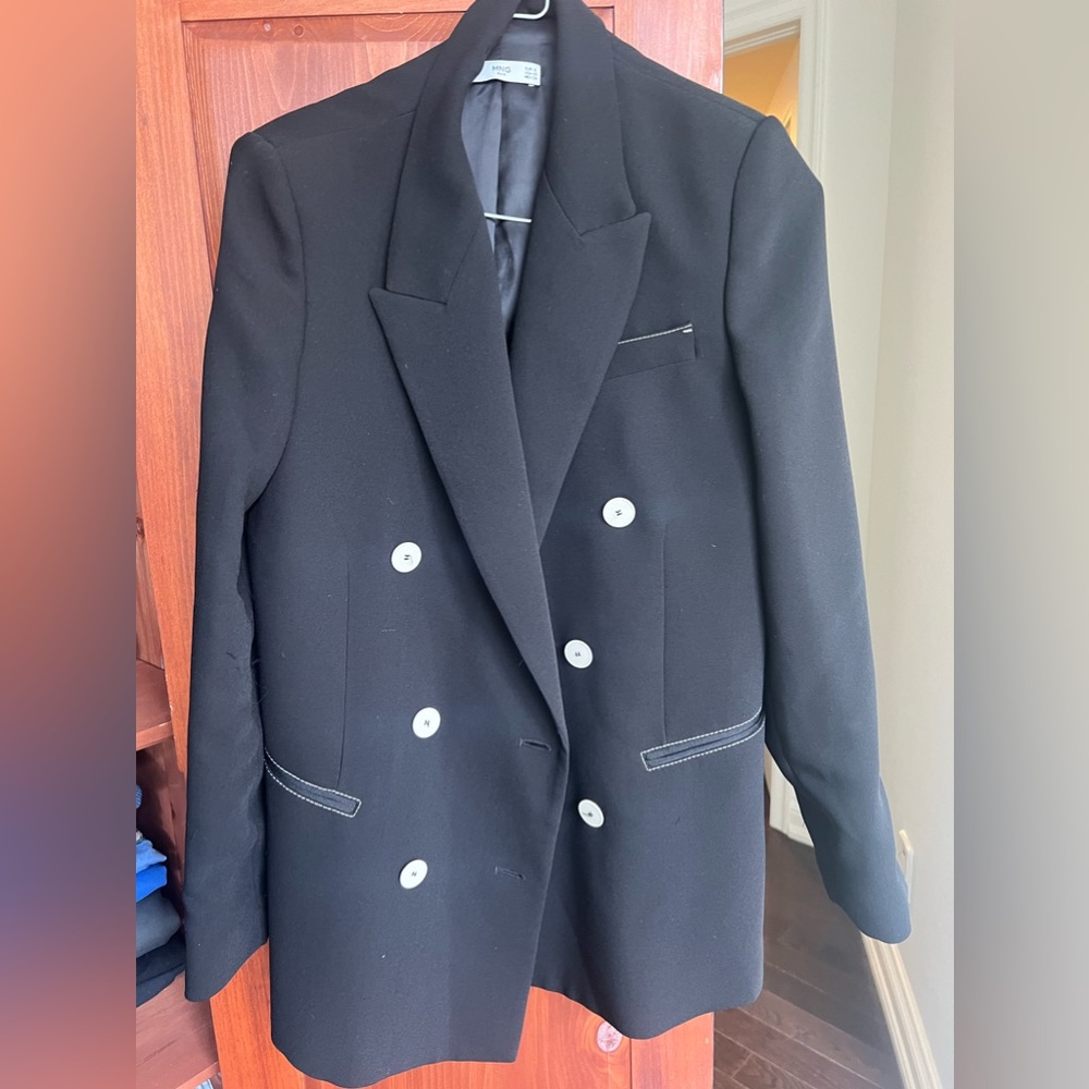 Mango black blazer, $50